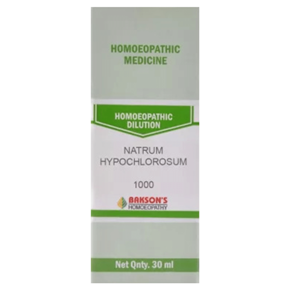 Bakson's Homeopathy Natrum Hypochlorosum Dilution 1000 CH