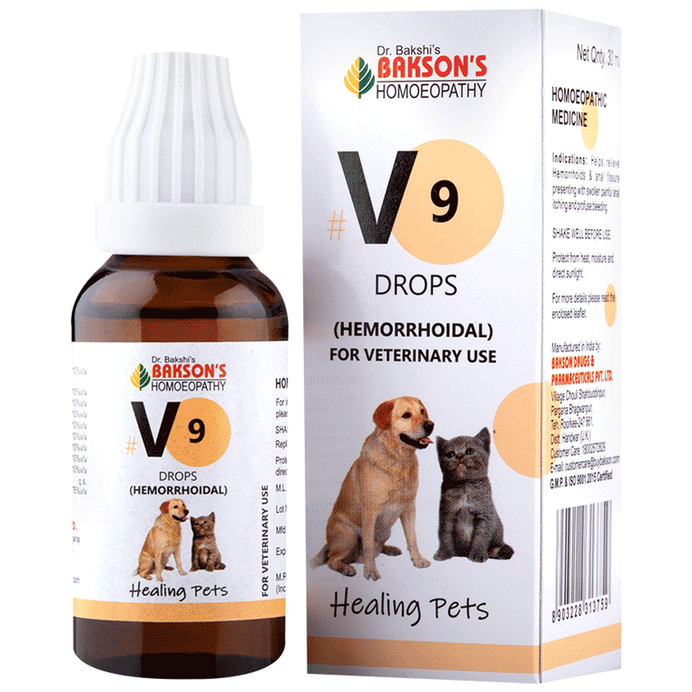 Bakson's Homeopathy V9 Hemorrhoidal Drop Bakson's Homeopathy V9 Hemorrhoidal Drop