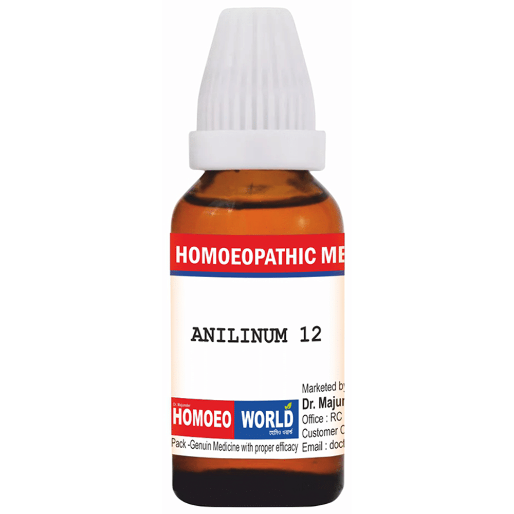 Dr. Majumder Homeo World Anilinum Dilution (30 ml Each) 12 CH Dr. Majumder Homeo World Anilinum Dilution (30 ml Each) 12 CH
