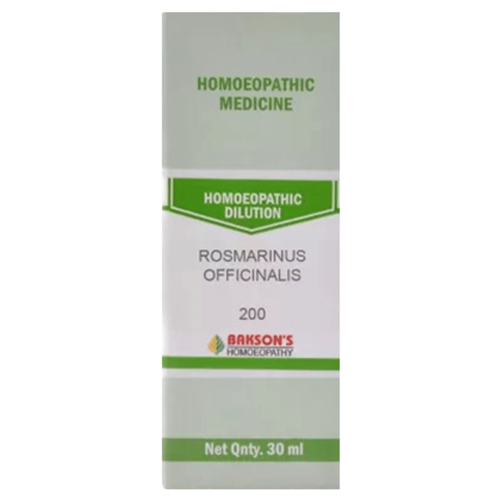 Bakson's Homeopathy Rosmarinus Officinalis Dilution 200