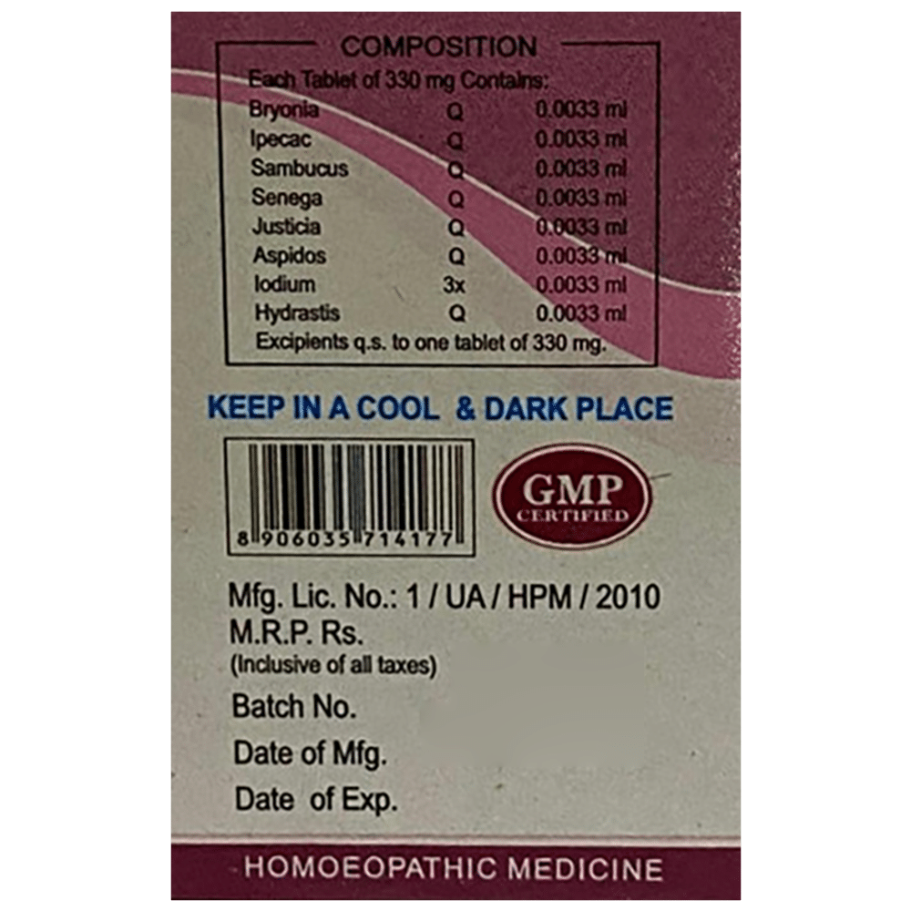 Wheezal Mixture Cough Tablet Wheezal Mixture Cough Tablet