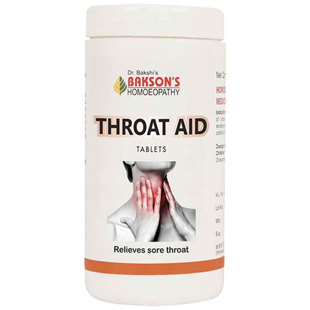 Bakson's Homeopathy Throat Aid Tablet Bakson's Homeopathy Throat Aid Tablet