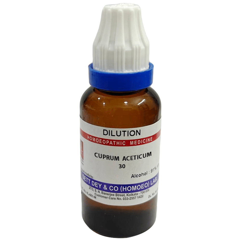 Sett Dey Cuprum Aceticum Dilution 30 Sett Dey Cuprum Aceticum Dilution 30