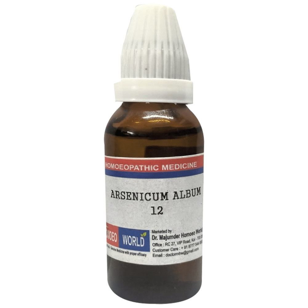 Dr. Majumder Homeo World Arsenicum Album Dilution 12 (30ml Each) Dr. Majumder Homeo World Arsenicum Album Dilution 12 (30ml Each)