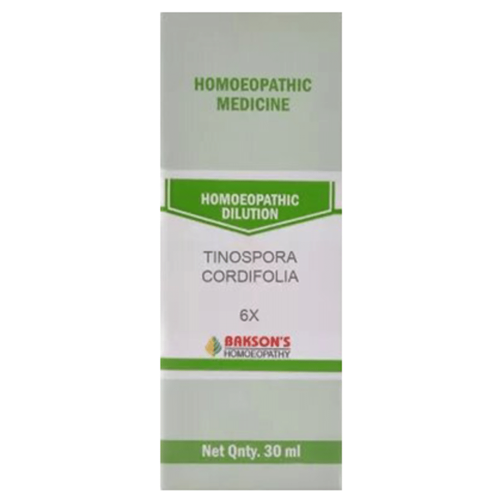 Bakson's Homeopathy Tinospora Cordifolia Dilution 6X Bakson's Homeopathy Tinospora Cordifolia Dilution 6X