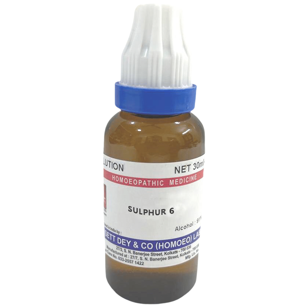 Sett Dey Sulphur Dilution 6 Sett Dey Sulphur Dilution 6