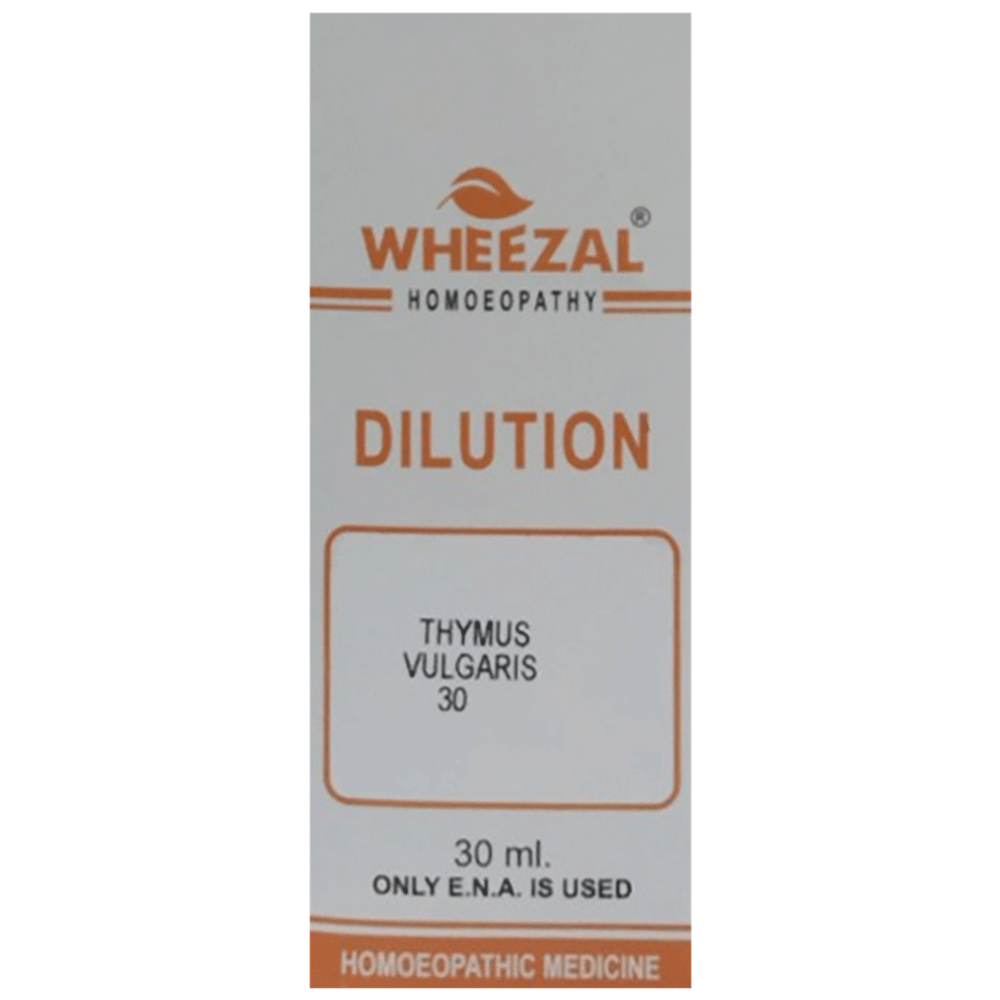 Wheezal Thymus Vulgaris Dilution 30 Wheezal Thymus Vulgaris Dilution 30