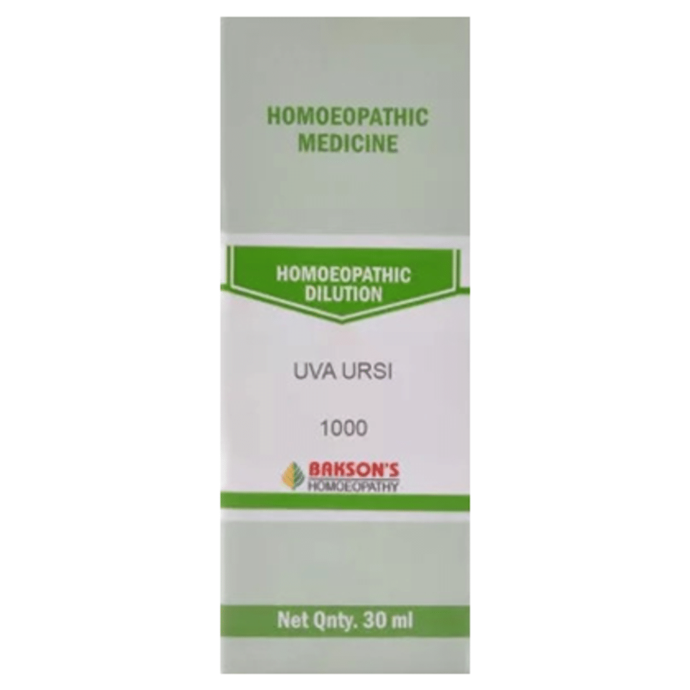 Bakson's Homeopathy Uva Ursi Dilution 1000 CH Bakson's Homeopathy Uva Ursi Dilution 1000 CH