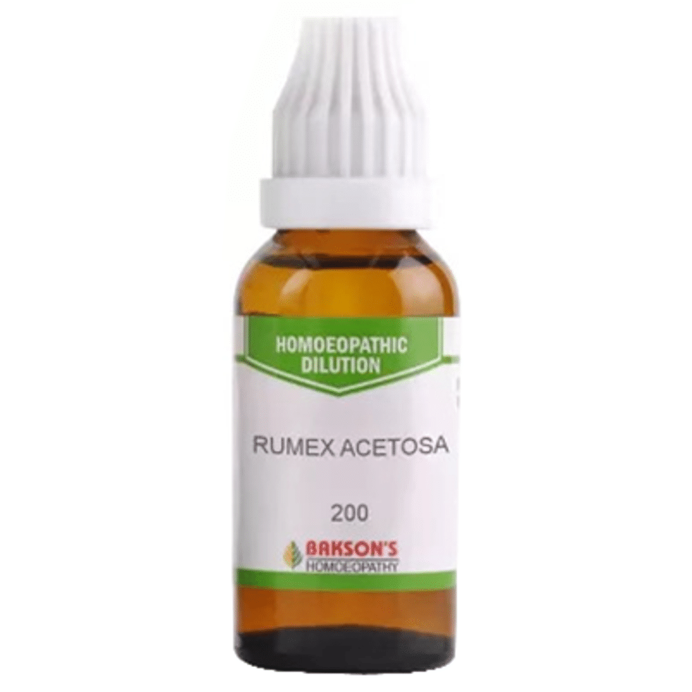 Bakson's Homeopathy Rumex Acetosa Dilution 200 Bakson's Homeopathy Rumex Acetosa Dilution 200