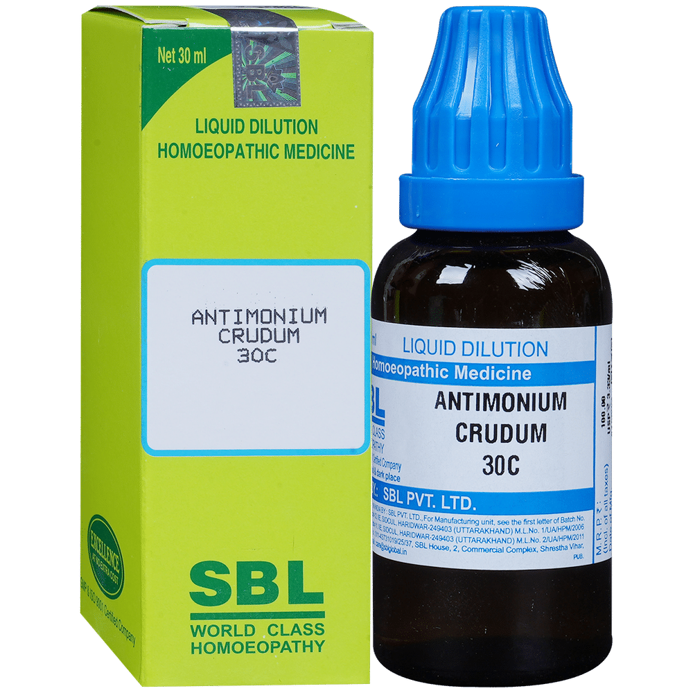 SBL Antimonium Crudum Dilution 30 CH SBL Antimonium Crudum Dilution 30 CH