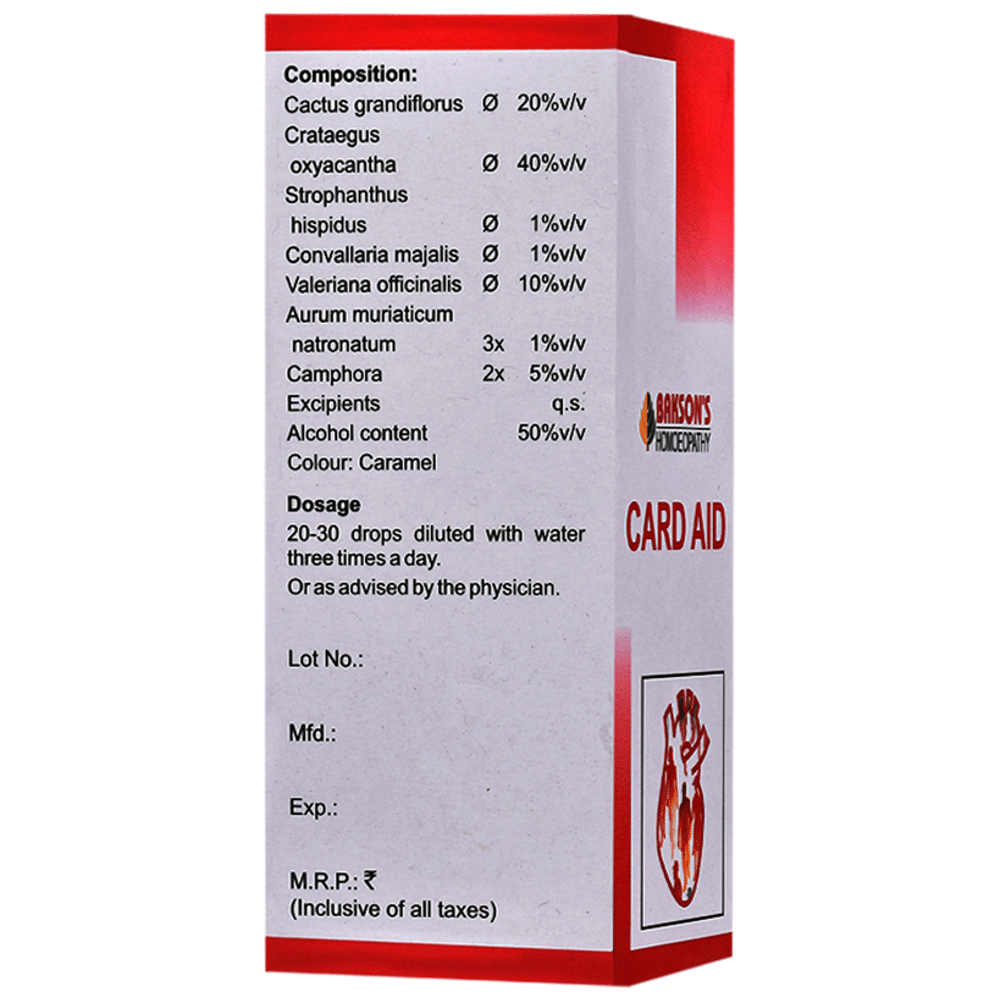 Bakson's Homeopathy Card Aid Drop Bakson's Homeopathy Card Aid Drop