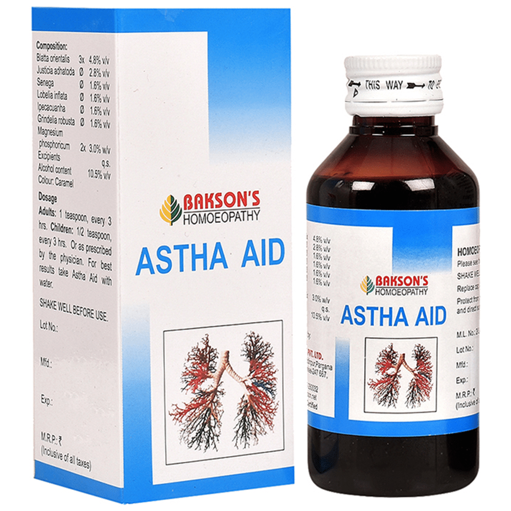 Bakson's Homeopathy Astha Aid Syrup Bakson's Homeopathy Astha Aid Syrup