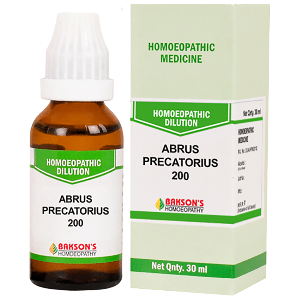 Bakson's Homeopathy Abrus Precatorius Dilution 200 Bakson's Homeopathy Abrus Precatorius Dilution 200