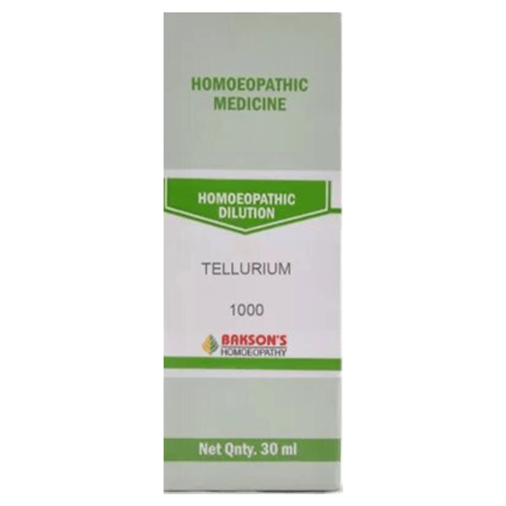Bakson's Homeopathy Tellurium Dilution 1M Bakson's Homeopathy Tellurium Dilution 1M