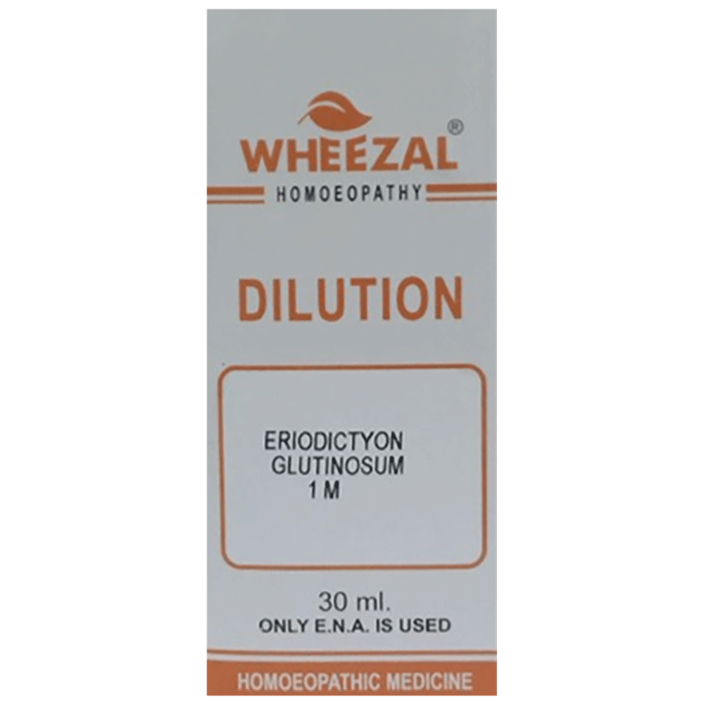 Wheezal Eriodictyon Glutinosum Dilution 1M Wheezal Eriodictyon Glutinosum Dilution 1M