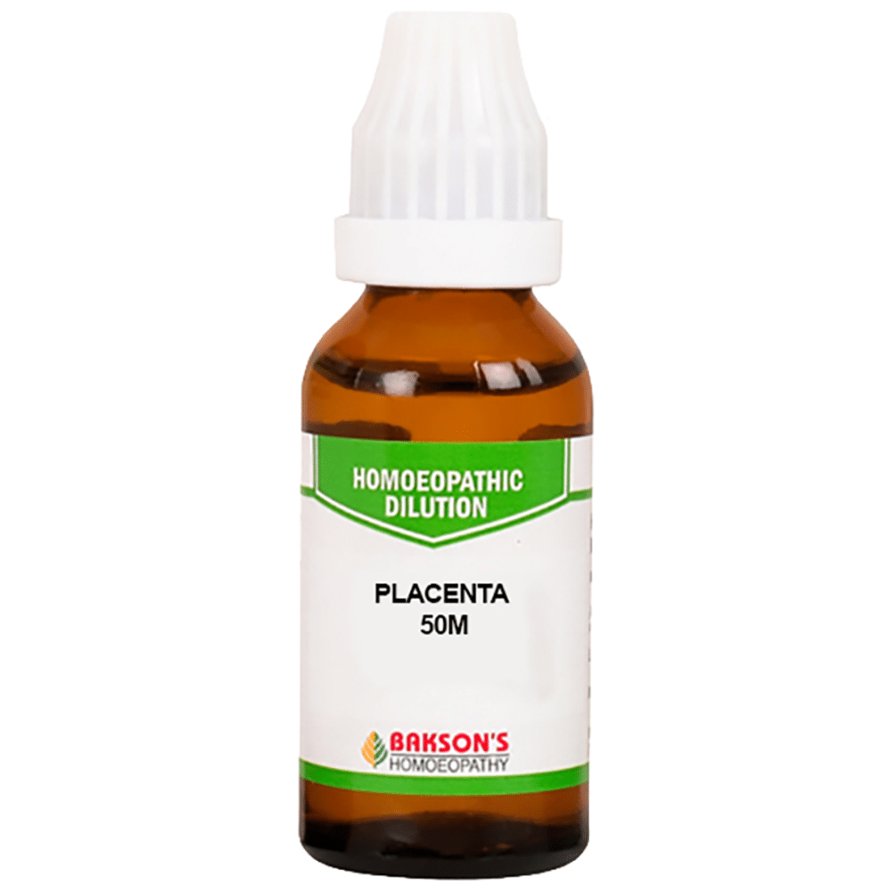 Bakson's Homeopathy Placenta Dilution 50M Bakson's Homeopathy Placenta Dilution 50M