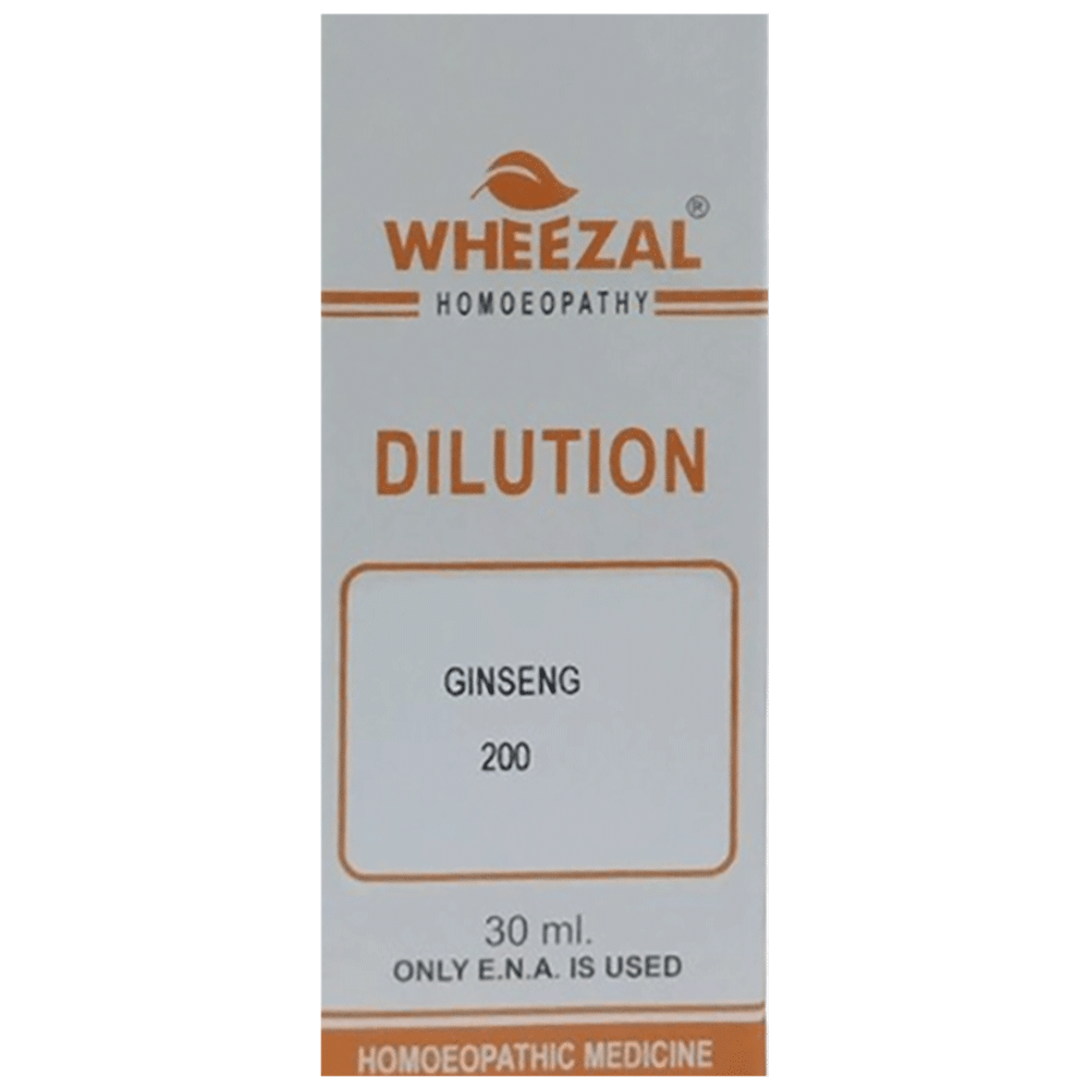 Wheezal Ginseng Dilution 200 Wheezal Ginseng Dilution 200