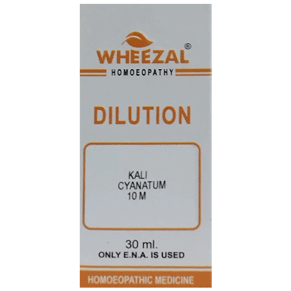 Wheezal Kali Cyanatum Dilution 10M Wheezal Kali Cyanatum Dilution 10M
