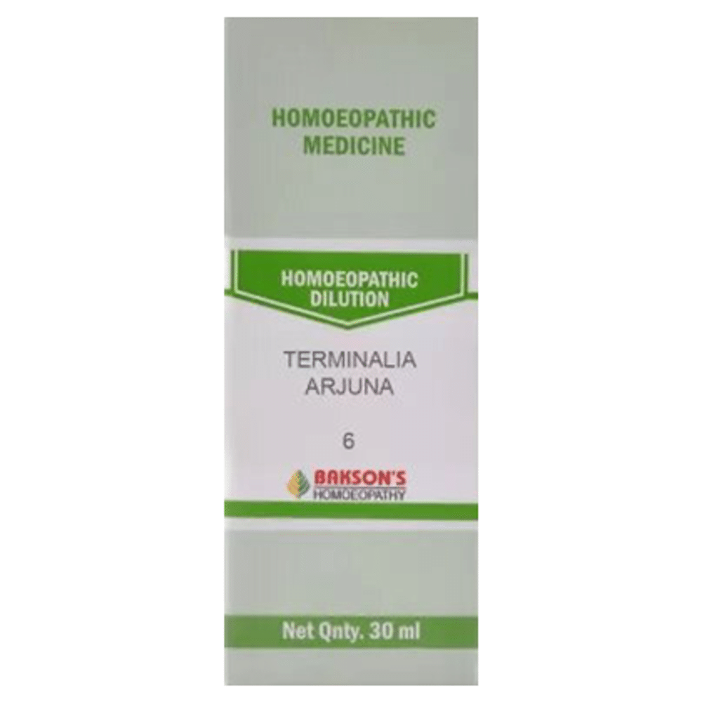 Bakson's Homeopathy Terminalia Arjuna Dilution 6 Bakson's Homeopathy Terminalia Arjuna Dilution 6