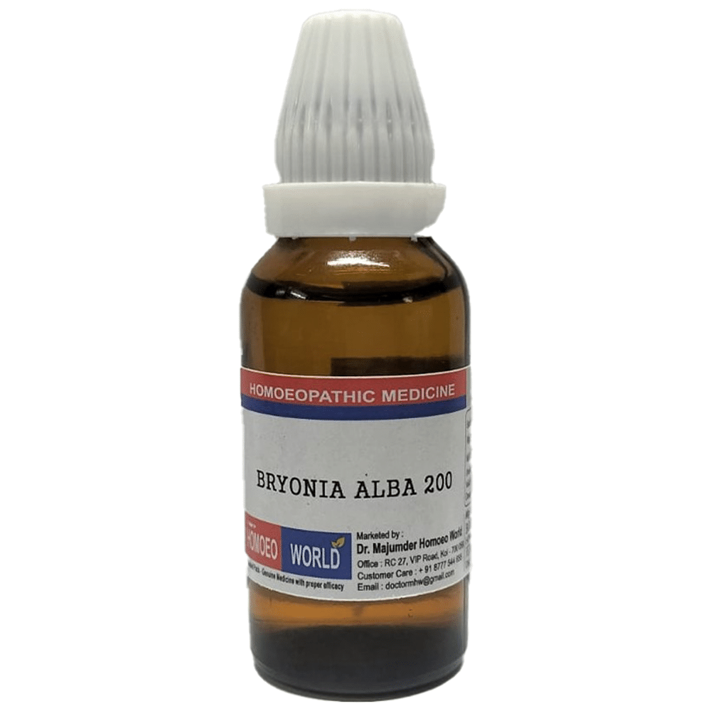 Dr. Majumder Homeo World Bryonia Alba Dilution 12 (30ml Each) Dr. Majumder Homeo World Bryonia Alba Dilution 12 (30ml Each)