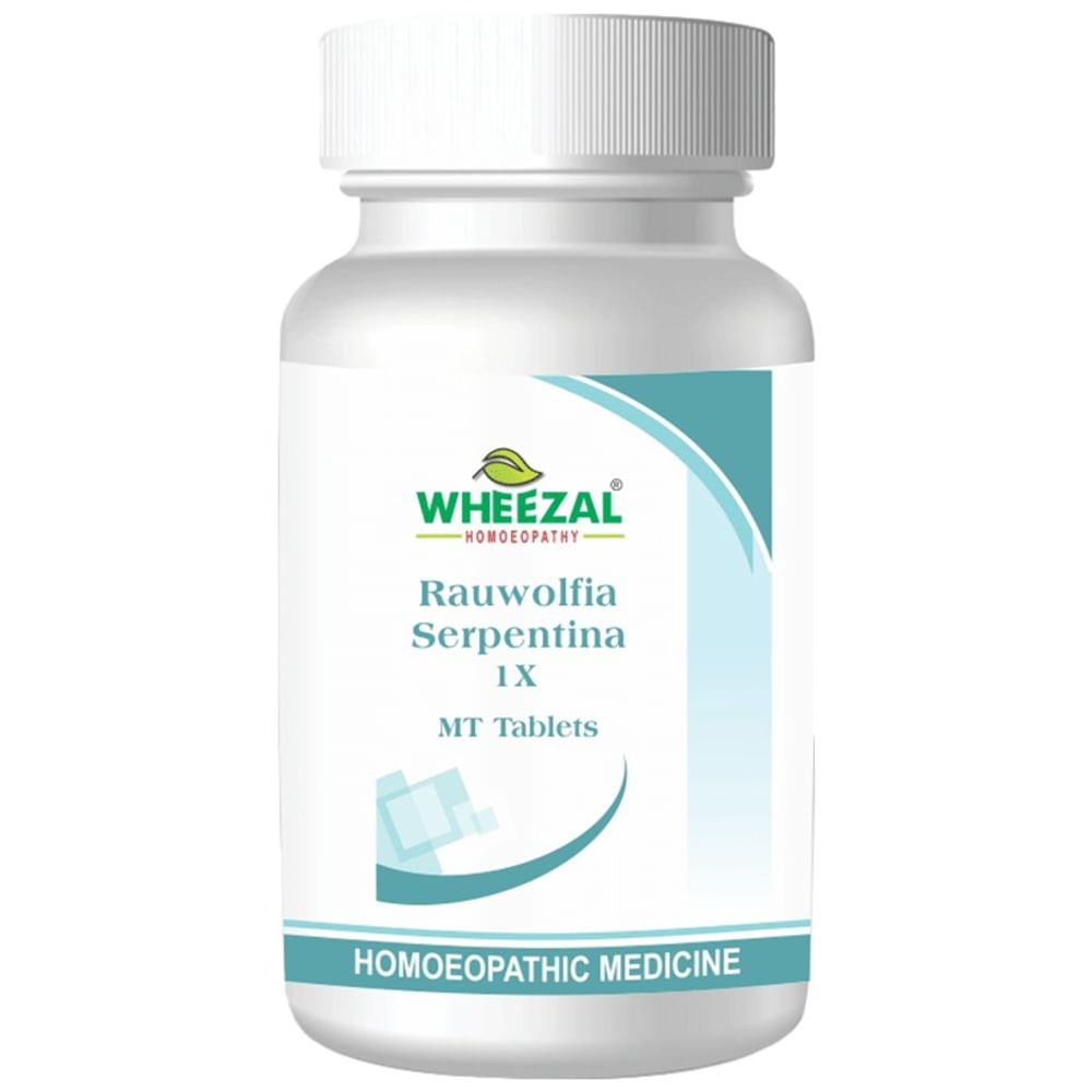 Wheezal Rauwolfia Serpentina 1X MT Tablet Wheezal Rauwolfia Serpentina 1X MT Tablet