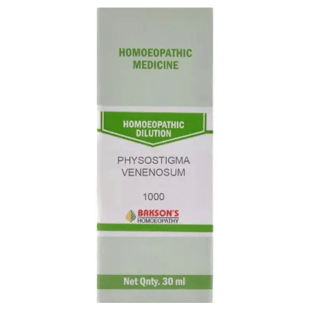 Bakson's Homeopathy Physostigma Venenosum Dilution 1000 CH Bakson's Homeopathy Physostigma Venenosum Dilution 1000 CH