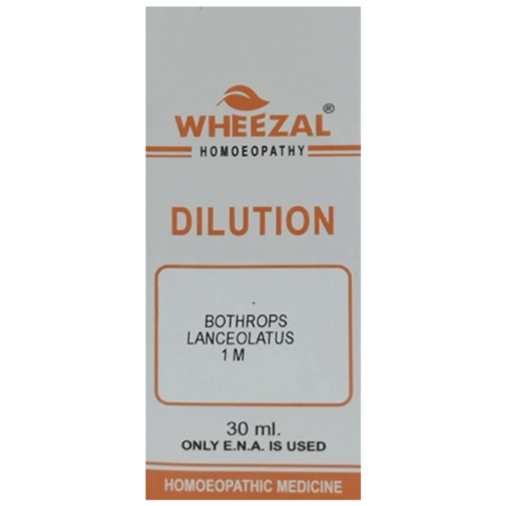 Wheezal Bothrops Lanceolatus Dilution 1M Wheezal Bothrops Lanceolatus Dilution 1M