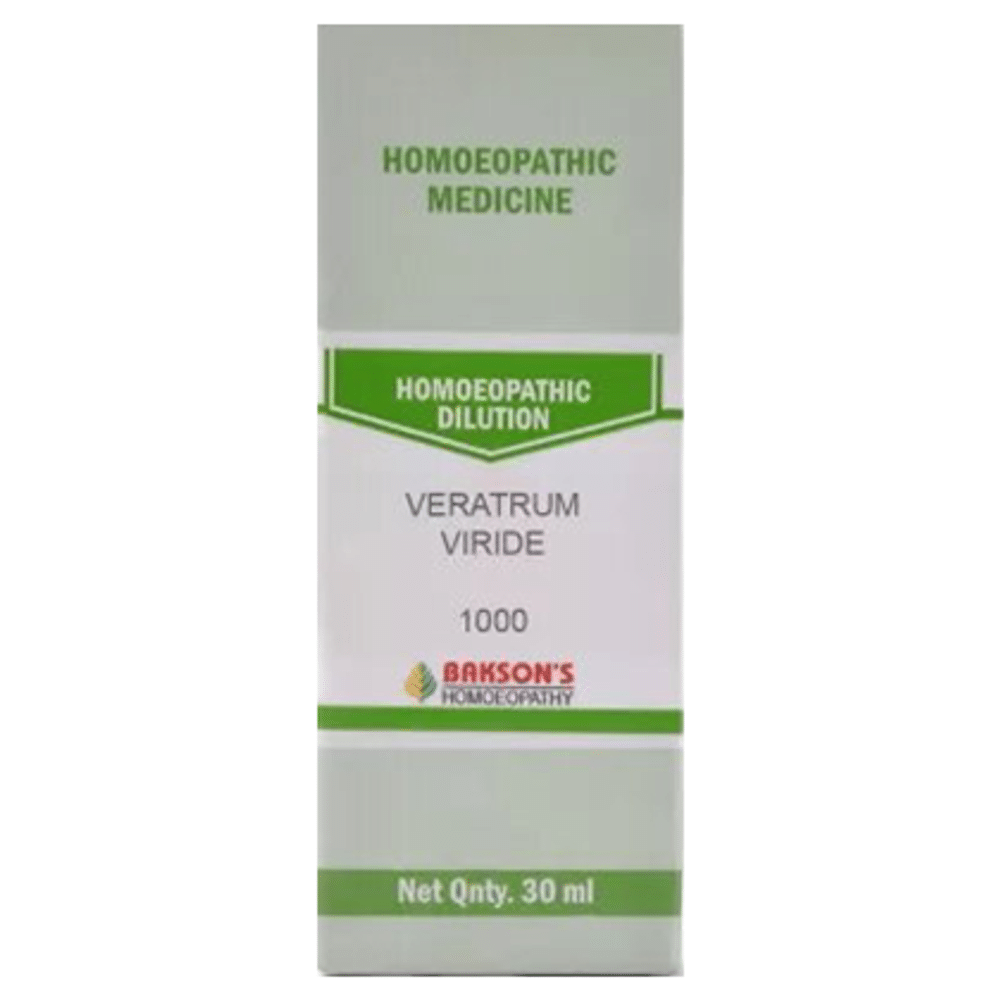 Bakson's Homeopathy Veratrum Viride Dilution 1000 CH