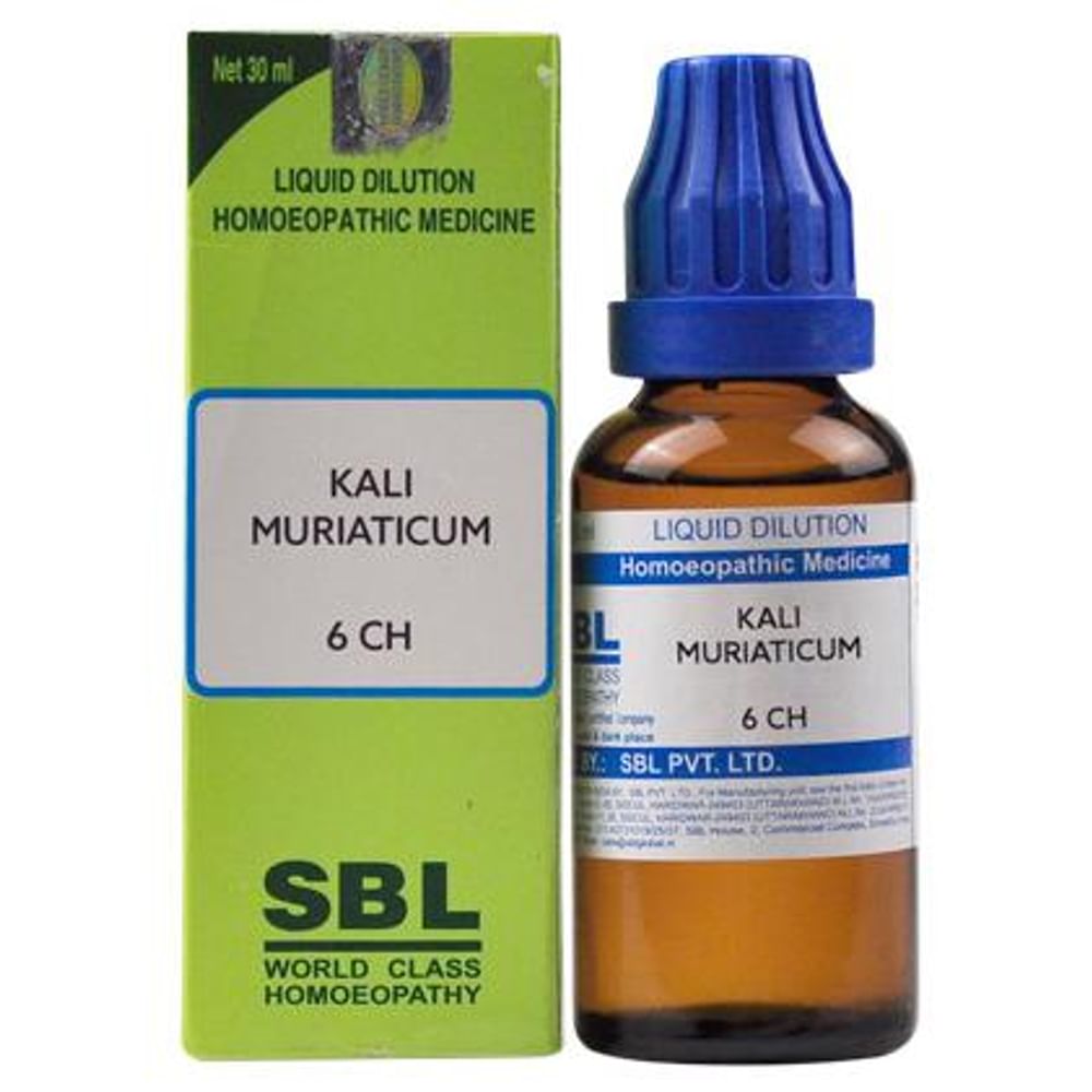 SBL Kali Muriaticum Dilution 6 CH SBL Kali Muriaticum Dilution 6 CH