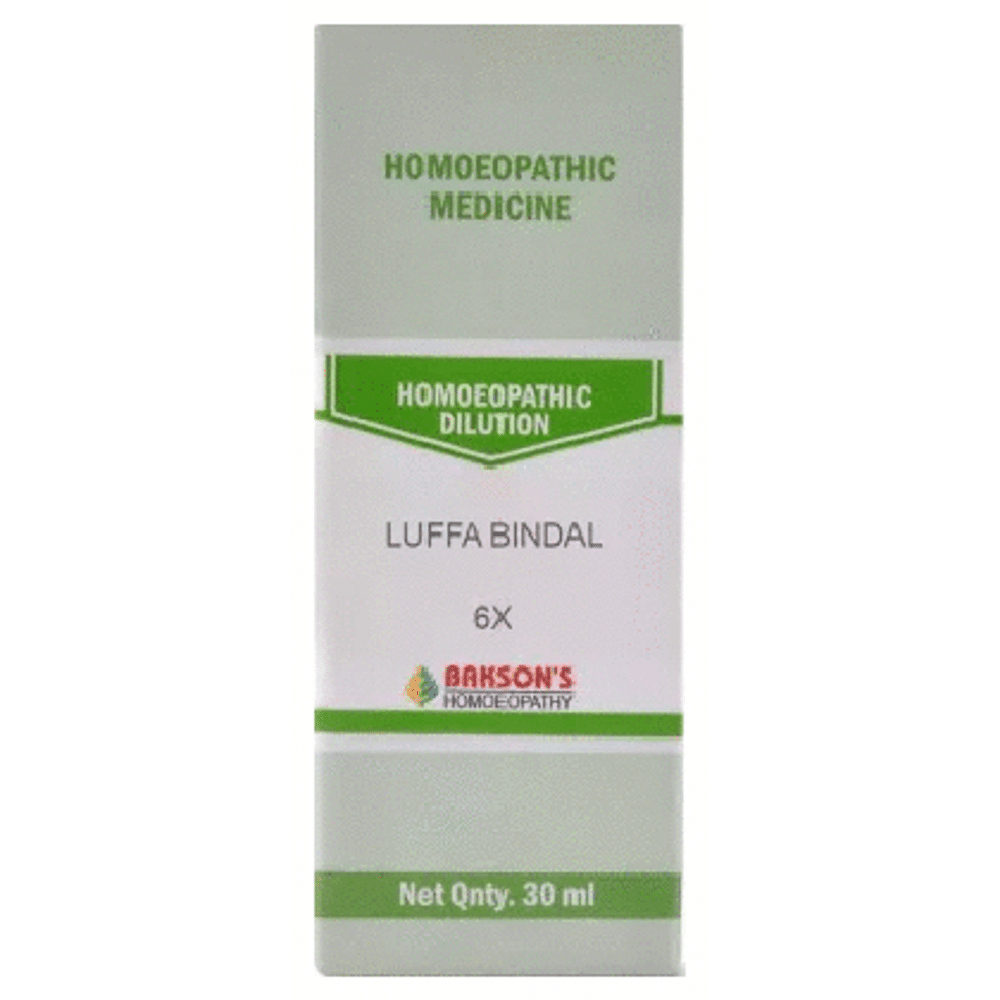 Bakson's Homeopathy Luffa Bindal Dilution 6X Bakson's Homeopathy Luffa Bindal Dilution 6X
