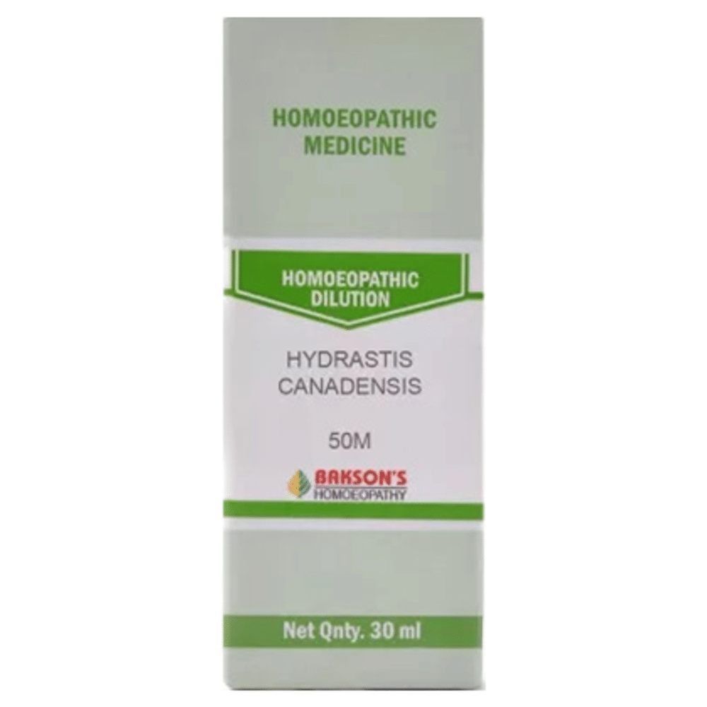 Bakson's Homeopathy Hydrastis Canadensis Dilution 50M Bakson's Homeopathy Hydrastis Canadensis Dilution 50M