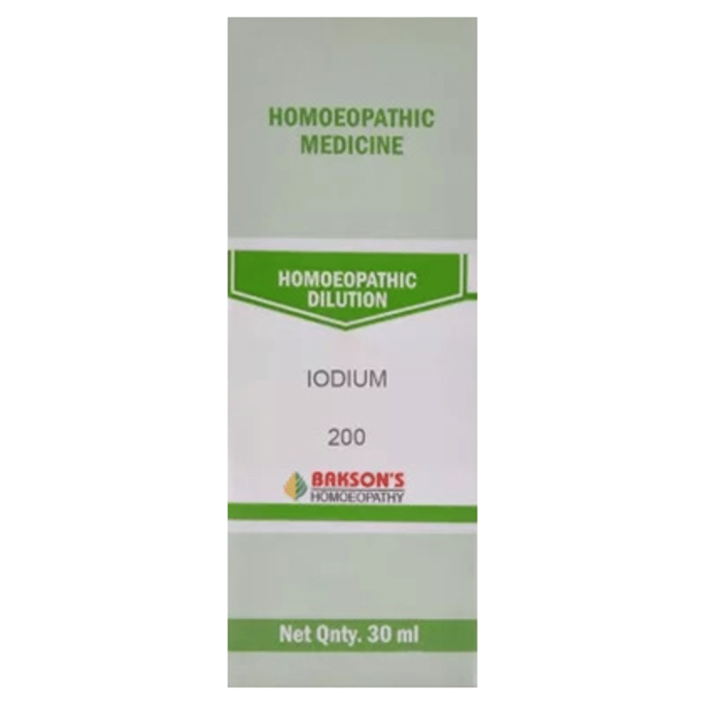 Bakson's Homeopathy Iodium Dilution 200 Bakson's Homeopathy Iodium Dilution 200