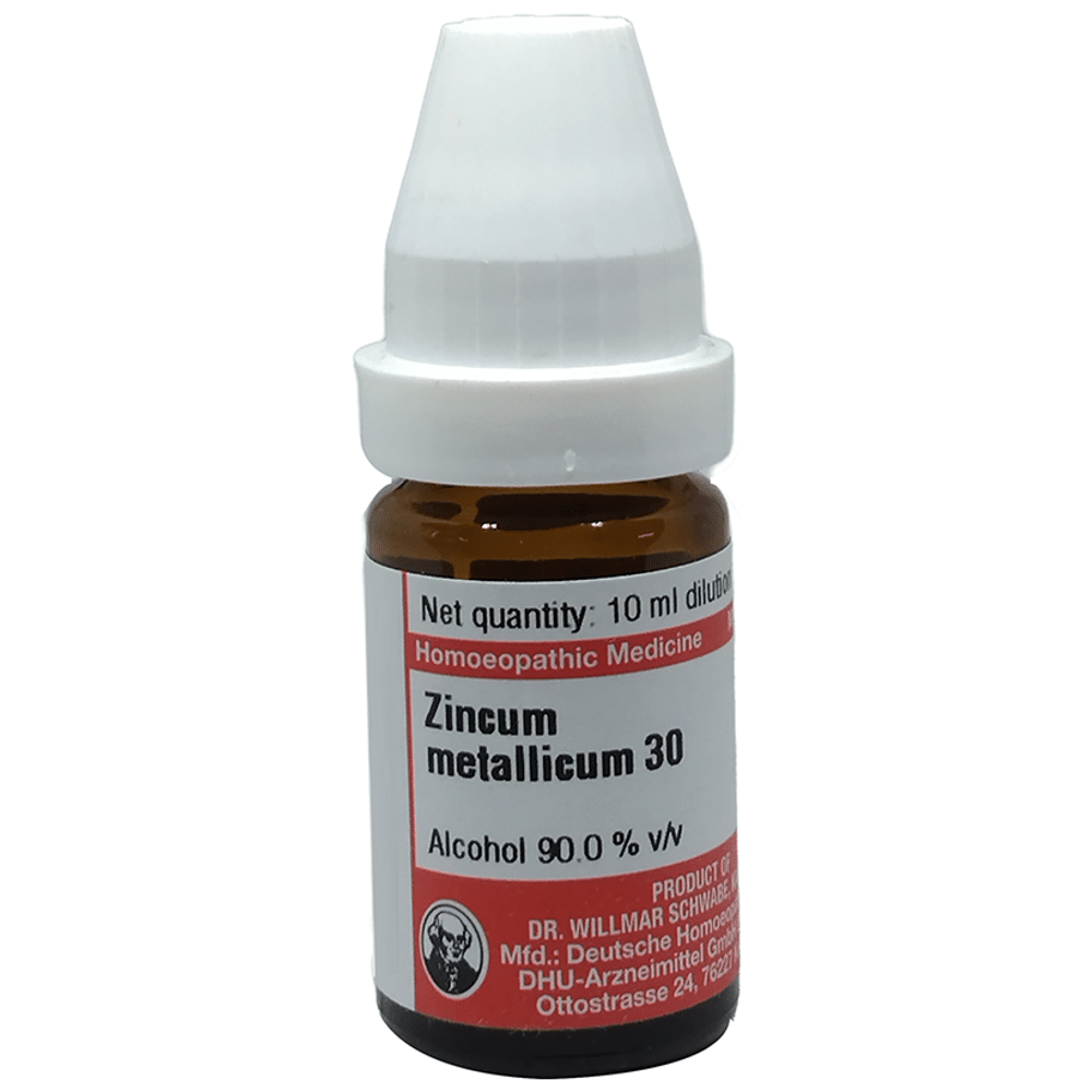 Dr Willmar Schwabe Germany Zincum Metallicum Dilution 30 Dr Willmar Schwabe Germany Zincum Metallicum Dilution 30