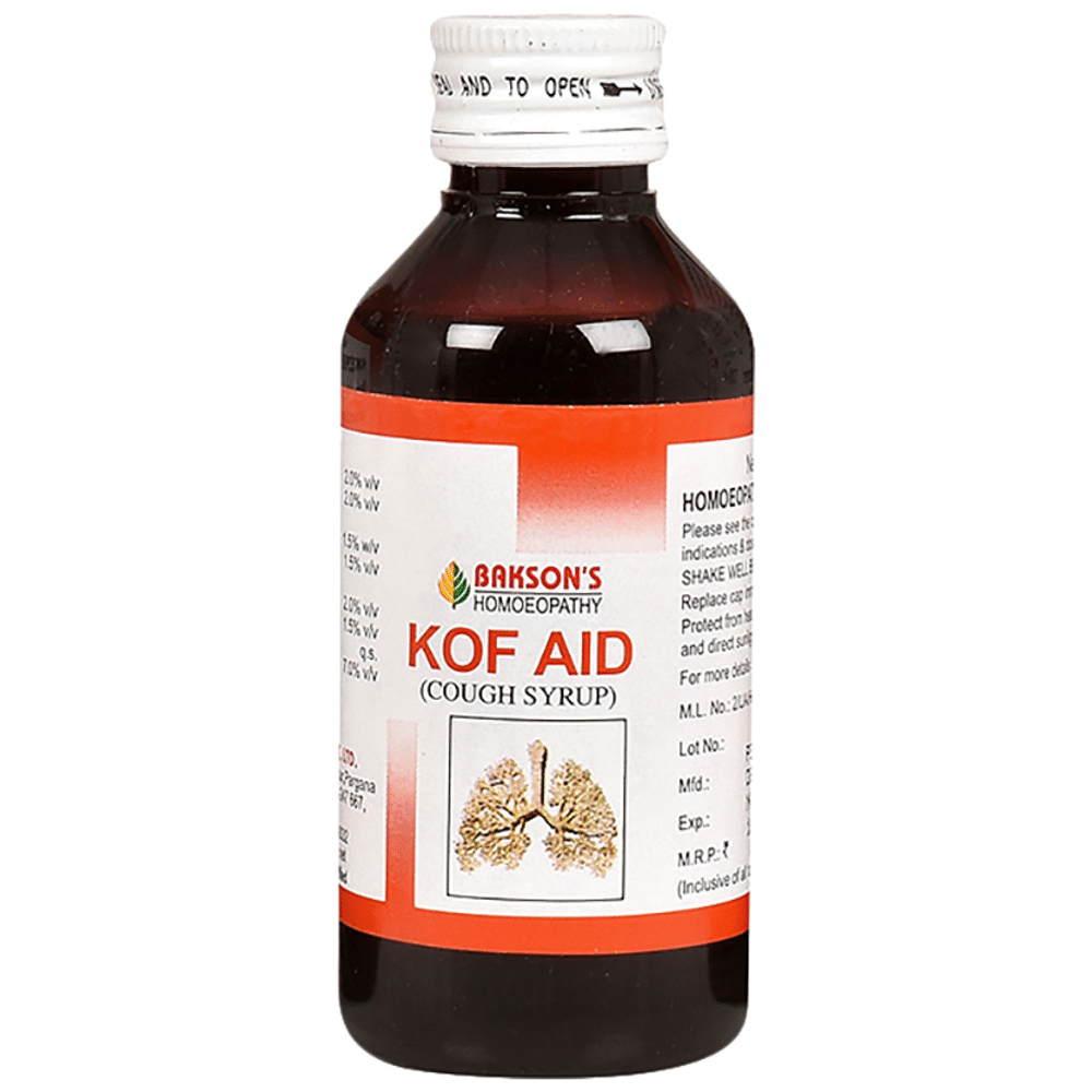 Bakson's Homeopathy Kof Aid Cough Syrup