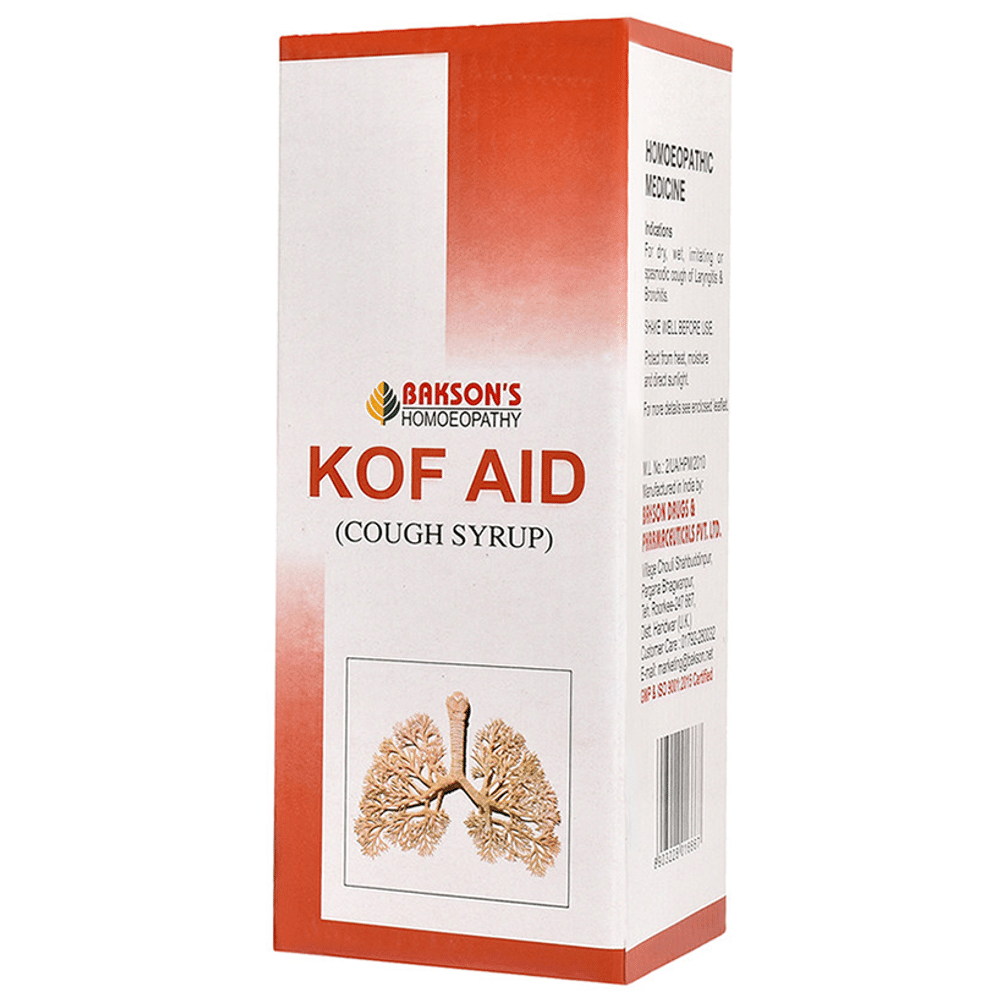 Bakson's Homeopathy Kof Aid Cough Syrup
