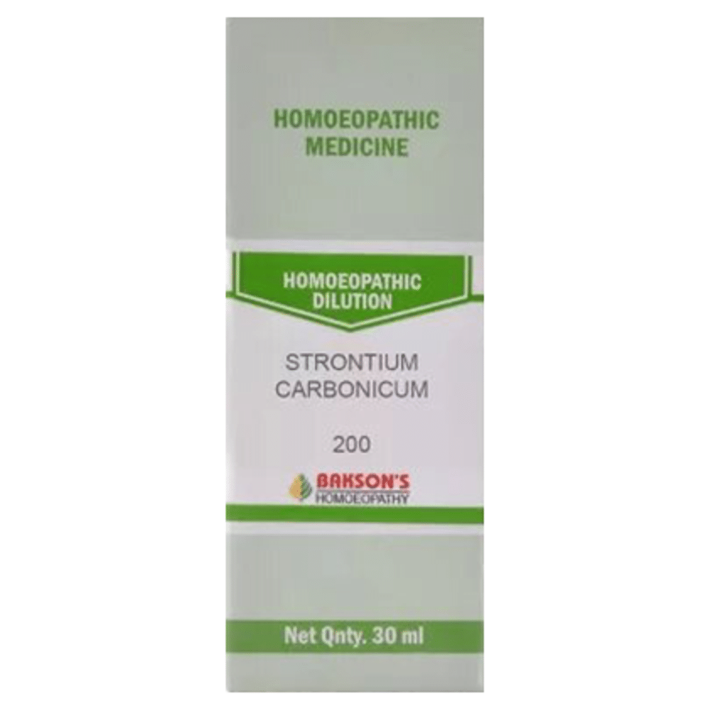 Bakson's Homeopathy Strontium Carbonicum Dilution 200 Bakson's Homeopathy Strontium Carbonicum Dilution 200