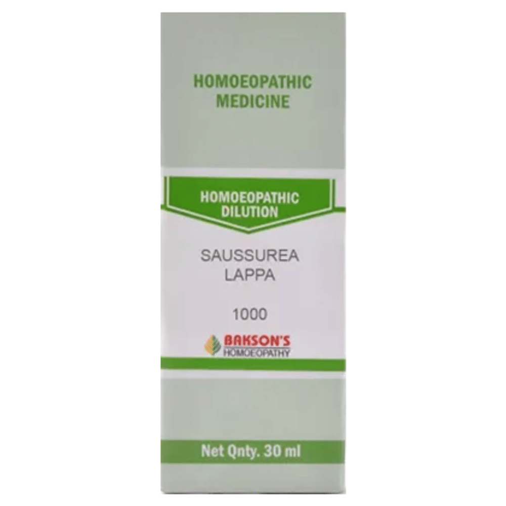 Bakson's Homeopathy Saussurea Lappa Dilution 1000 CH Bakson's Homeopathy Saussurea Lappa Dilution 1000 CH