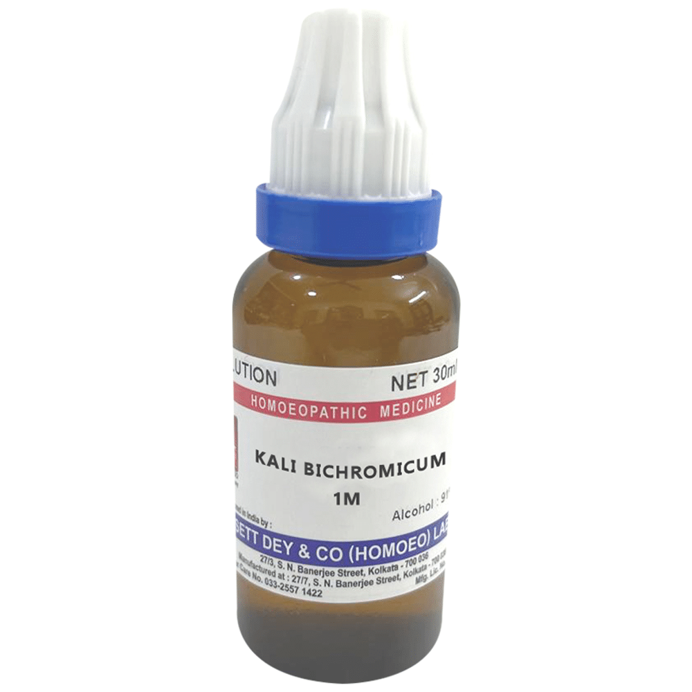 Sett Dey Kali Bichromicum Dilution 1M Sett Dey Kali Bichromicum Dilution 1M