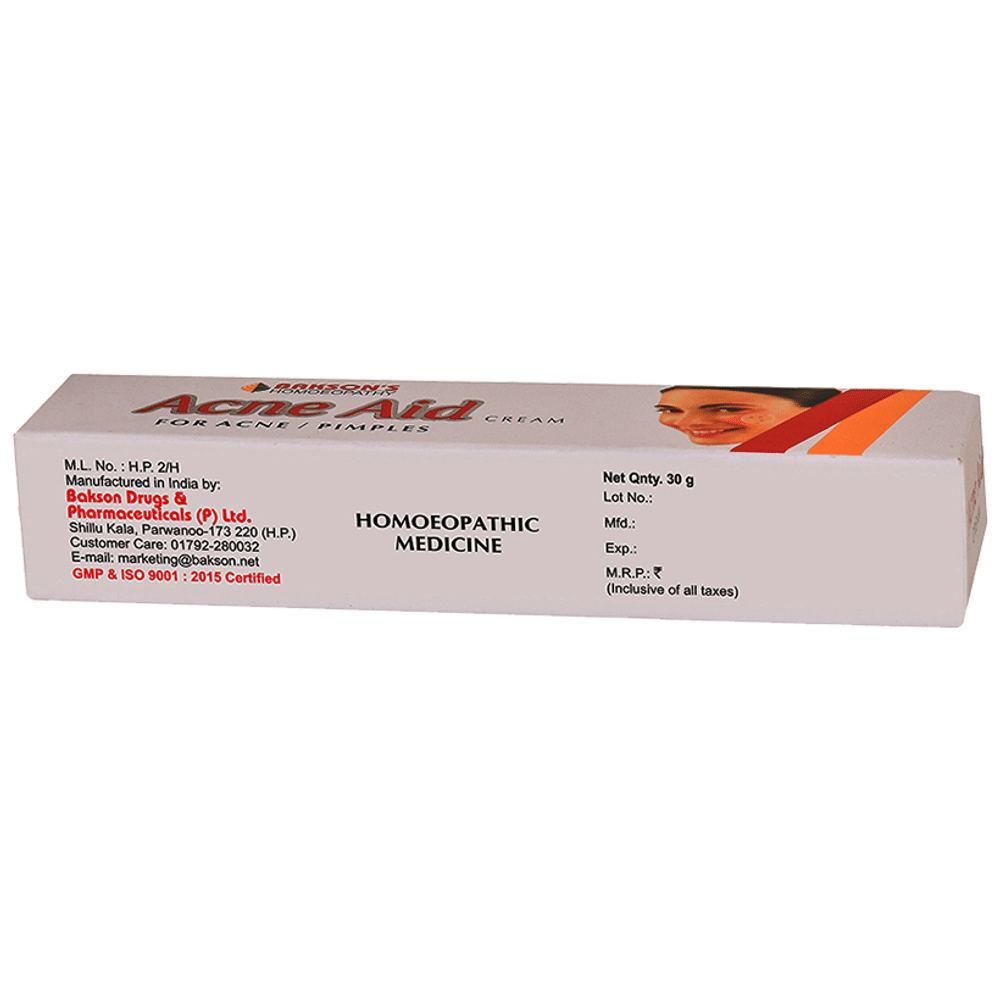 Bakson's Homeopathy Acne Aid Cream Bakson's Homeopathy Acne Aid Cream