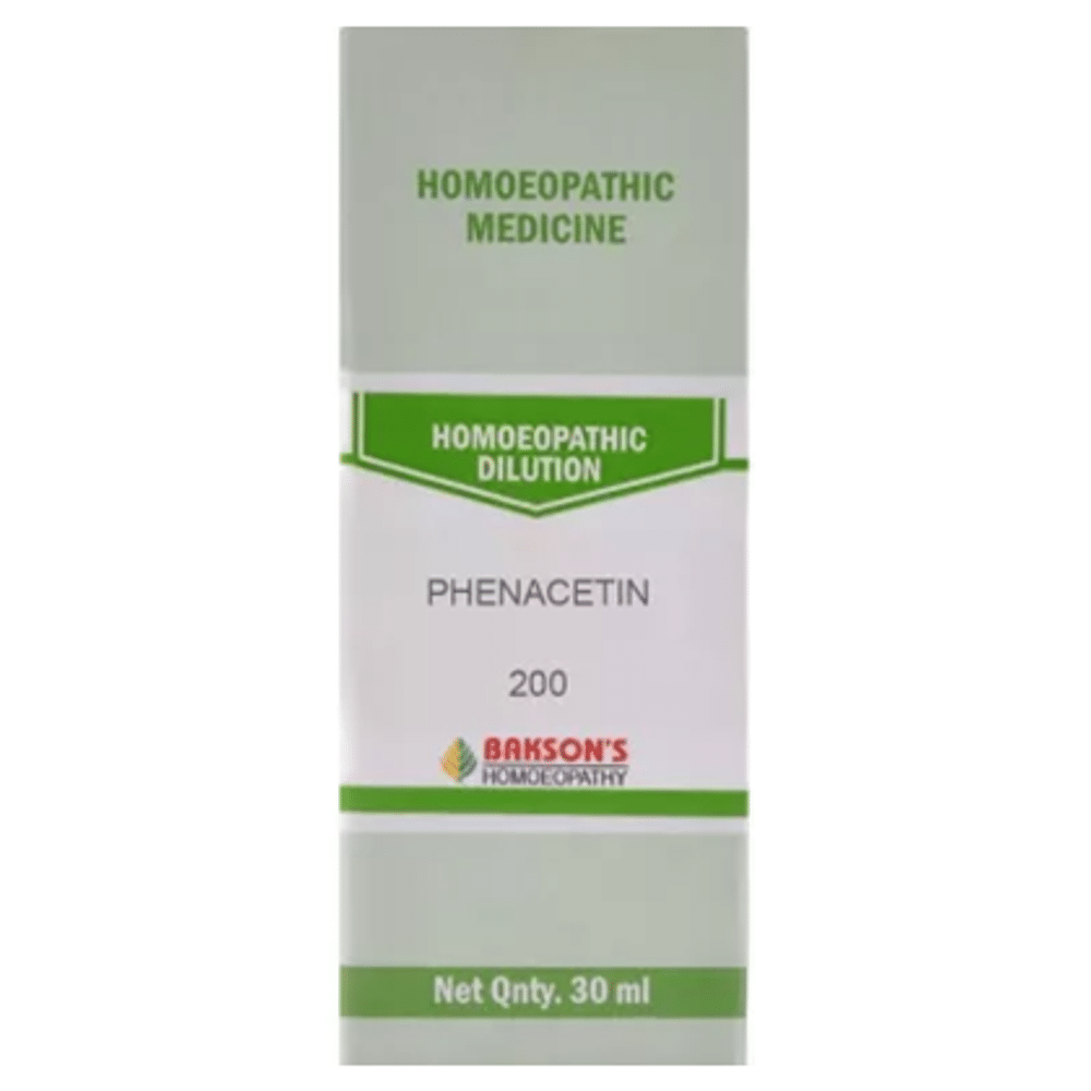 Bakson's Homeopathy Phenacetin Dilution 200 Bakson's Homeopathy Phenacetin Dilution 200