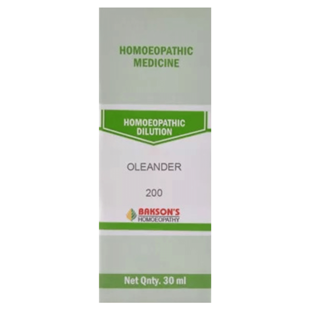 Bakson's Homeopathy Oleander Dilution 200 Bakson's Homeopathy Oleander Dilution 200