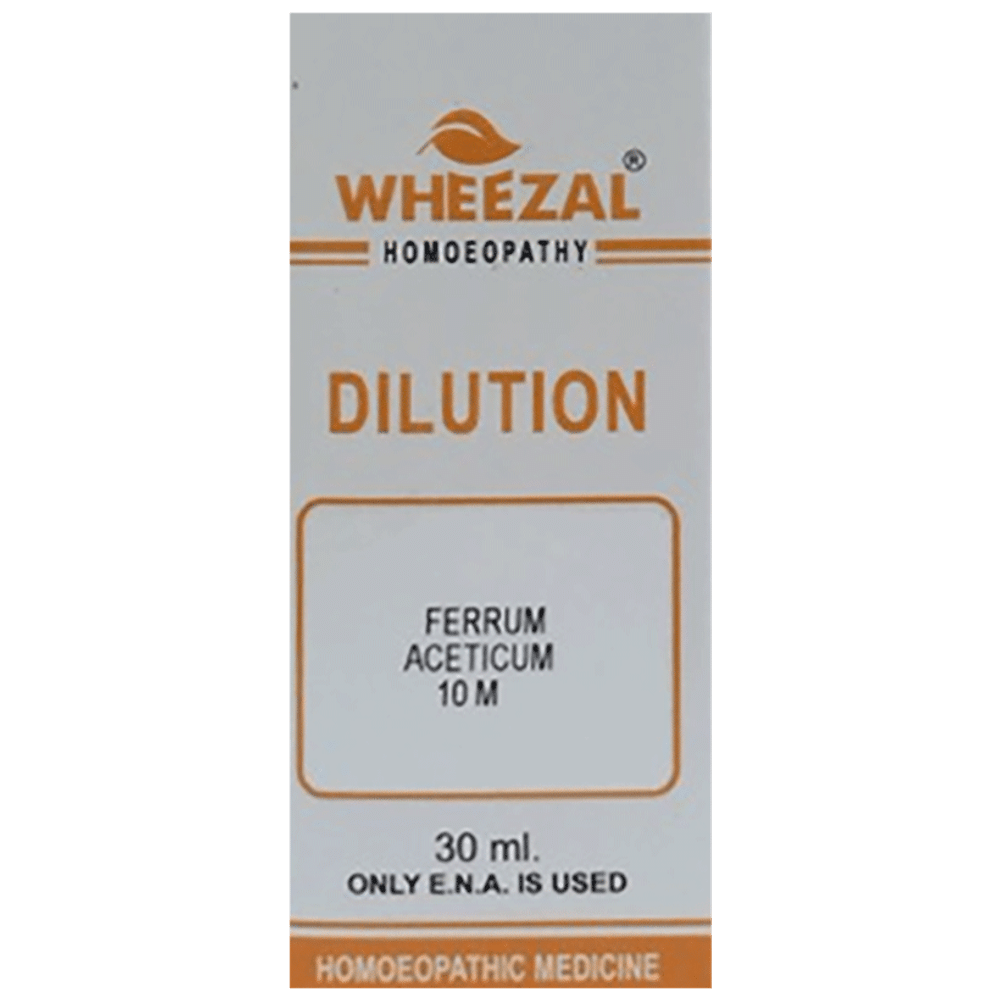 Wheezal Ferrum Aceticum Dilution 10M Wheezal Ferrum Aceticum Dilution 10M