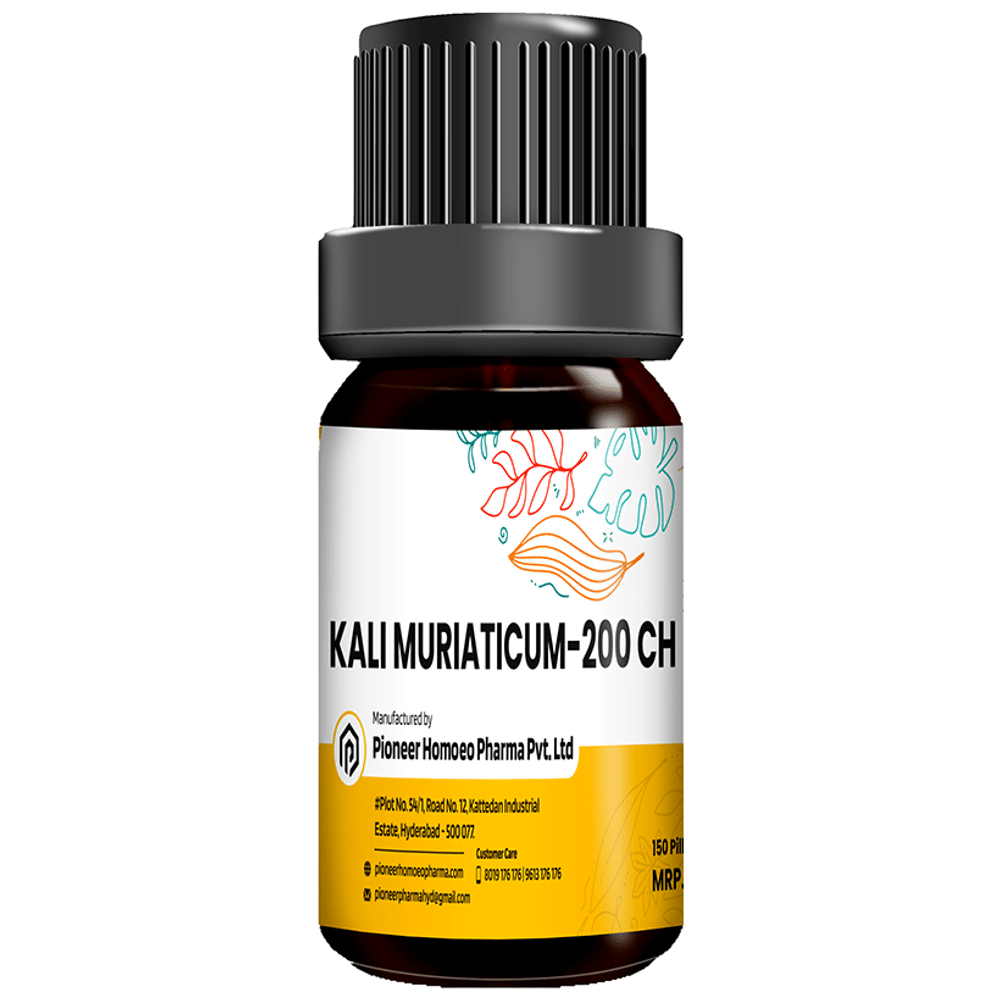 Pioneer Pharma Kali Muriaticum Globules Pellets Multidose Pills 200 CH Pioneer Pharma Kali Muriaticum Globules Pellets Multidose Pills 200 CH