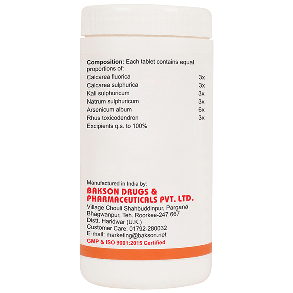 Bakson's Homeopathy Homoeopathic Formula 'D' Tablet Bakson's Homeopathy Homoeopathic Formula 'D' Tablet