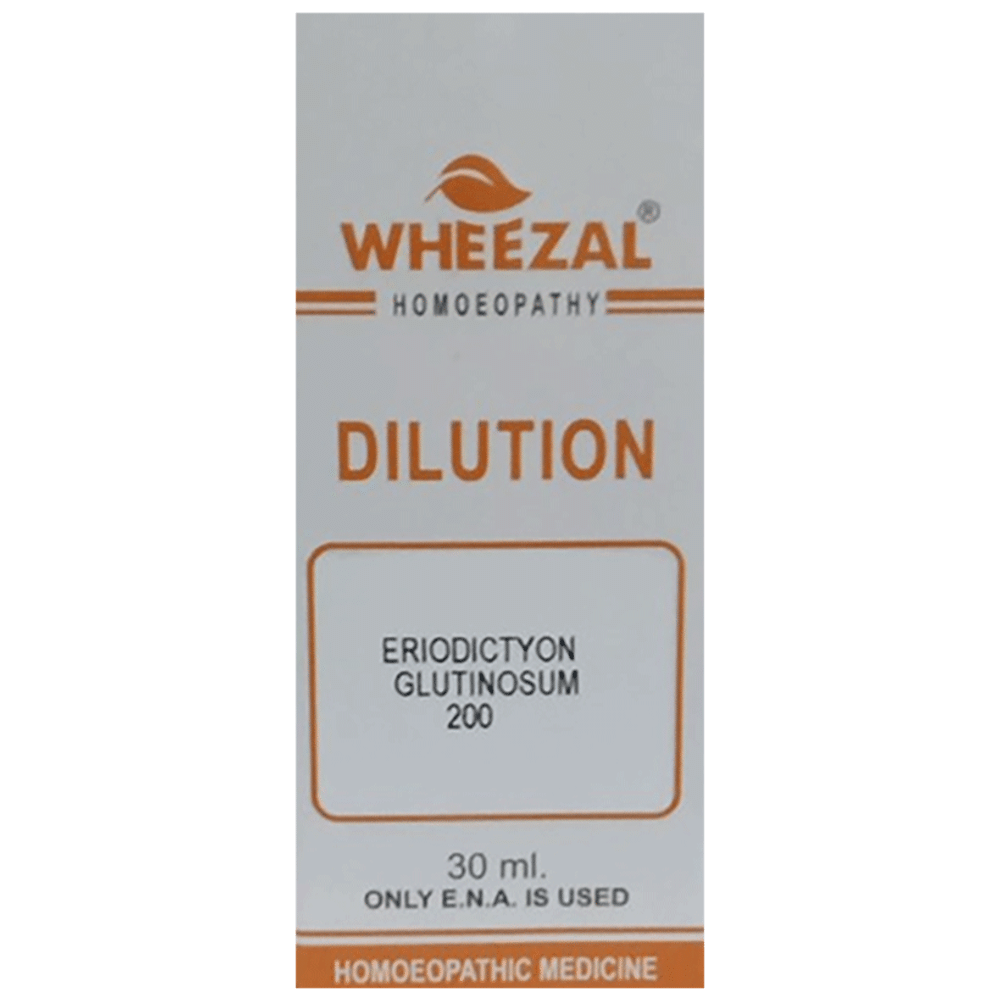 Wheezal Eriodictyon Glutinosum Dilution 200 Wheezal Eriodictyon Glutinosum Dilution 200