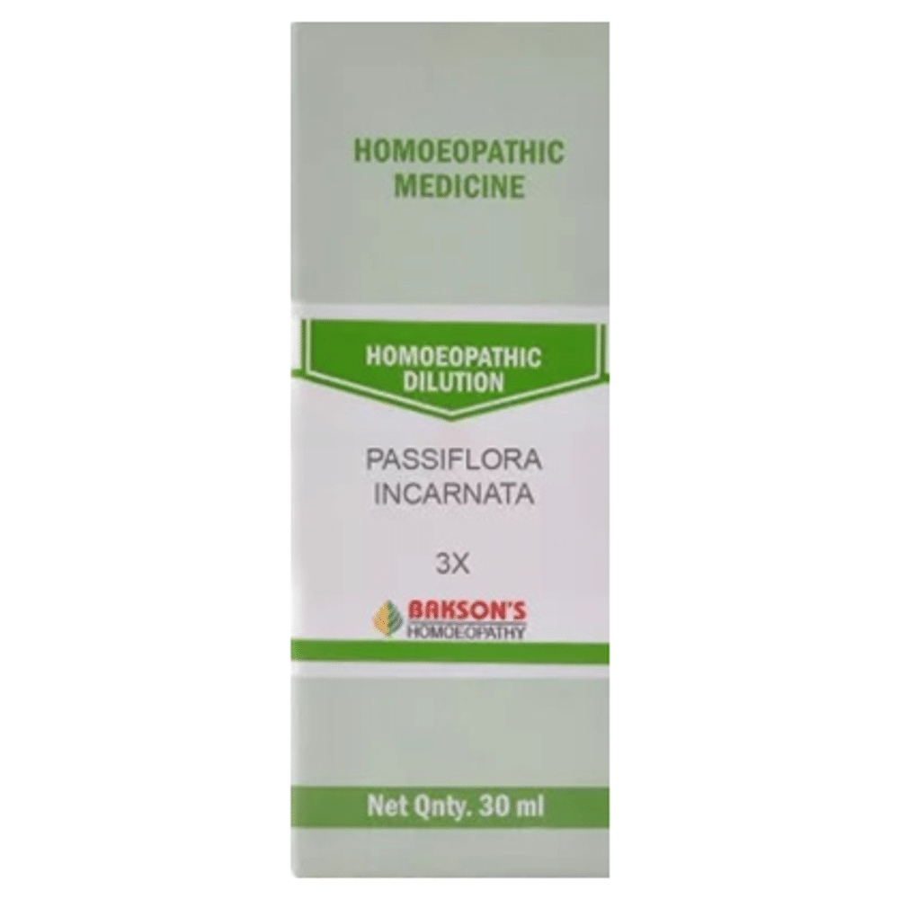 Bakson's Homeopathy Passiflora Incarnata Dilution 3X Bakson's Homeopathy Passiflora Incarnata Dilution 3X