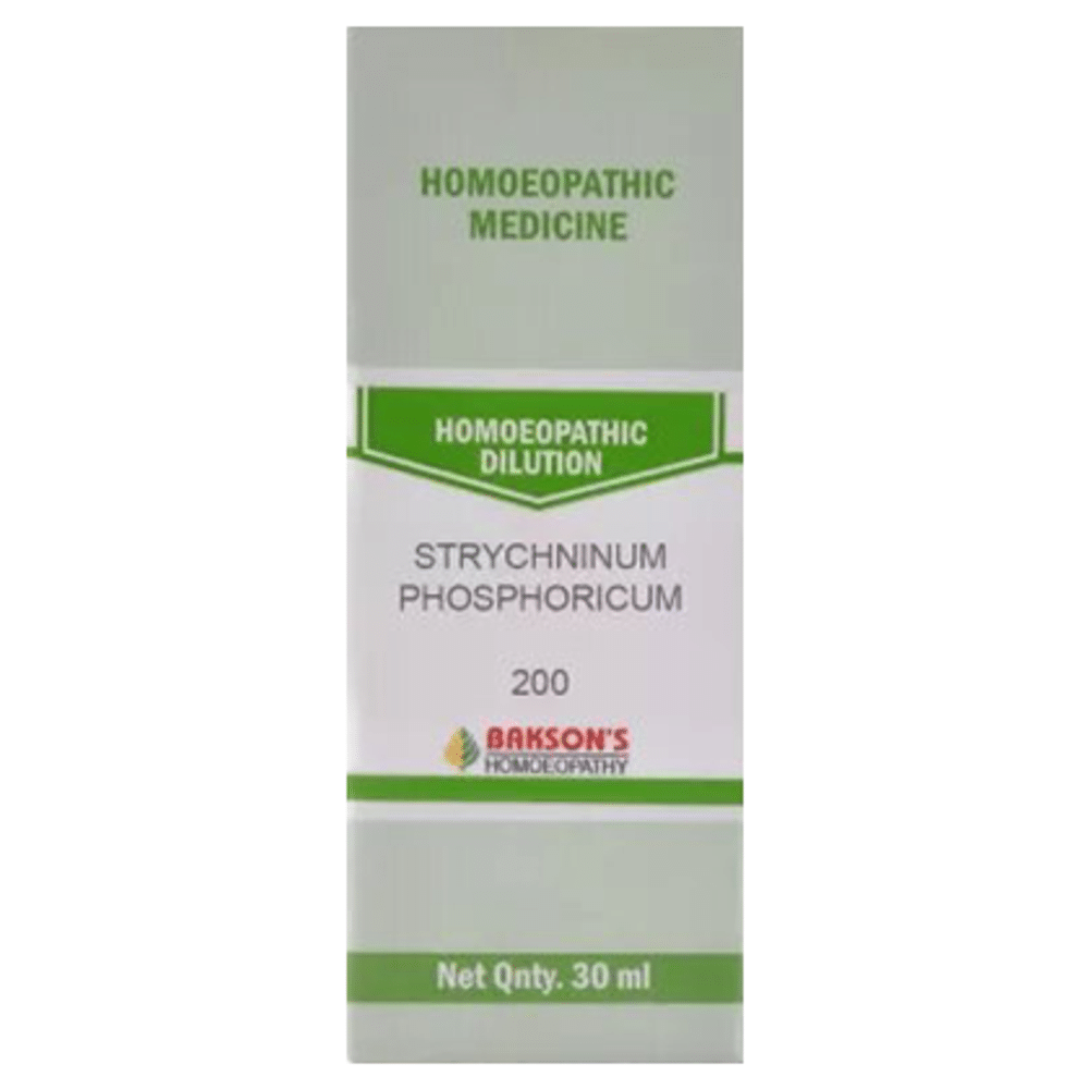 Bakson's Homeopathy Strychninum Phosphroicum Dilution 200 Bakson's Homeopathy Strychninum Phosphroicum Dilution 200