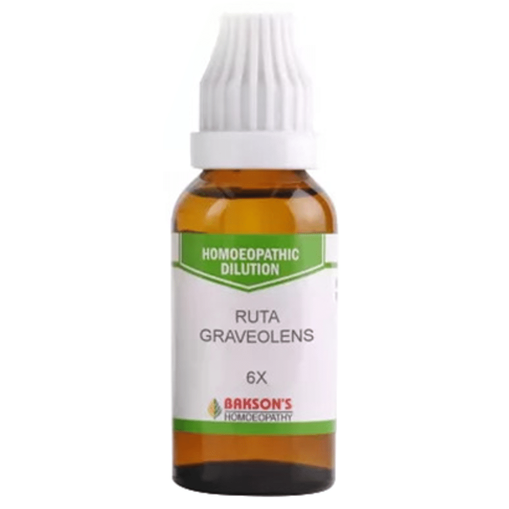 Bakson's Homeopathy Ruta Graveolens Dilution 6X Bakson's Homeopathy Ruta Graveolens Dilution 6X