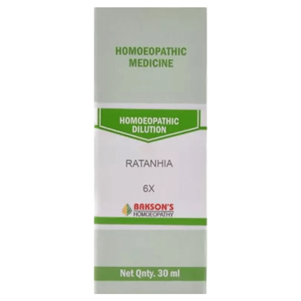 Bakson's Homeopathy Ratanhia Dilution 6X Bakson's Homeopathy Ratanhia Dilution 6X