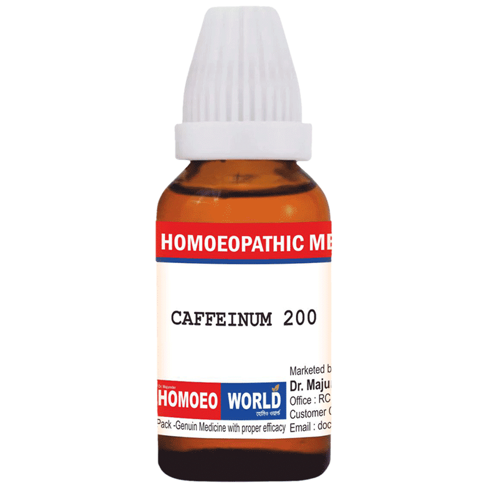 Dr. Majumder Homeo World Caffeinum Dilution (30ml Each) 200 CH Dr. Majumder Homeo World Caffeinum Dilution (30ml Each) 200 CH